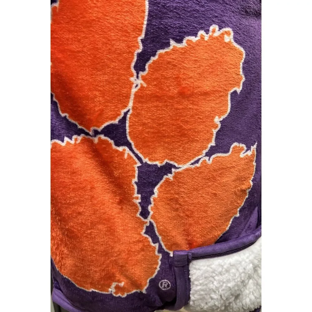 New Northwest Disney Mickey Mouse X Clemson Tigers Cloud Throw/Sherpa‎ 60x70